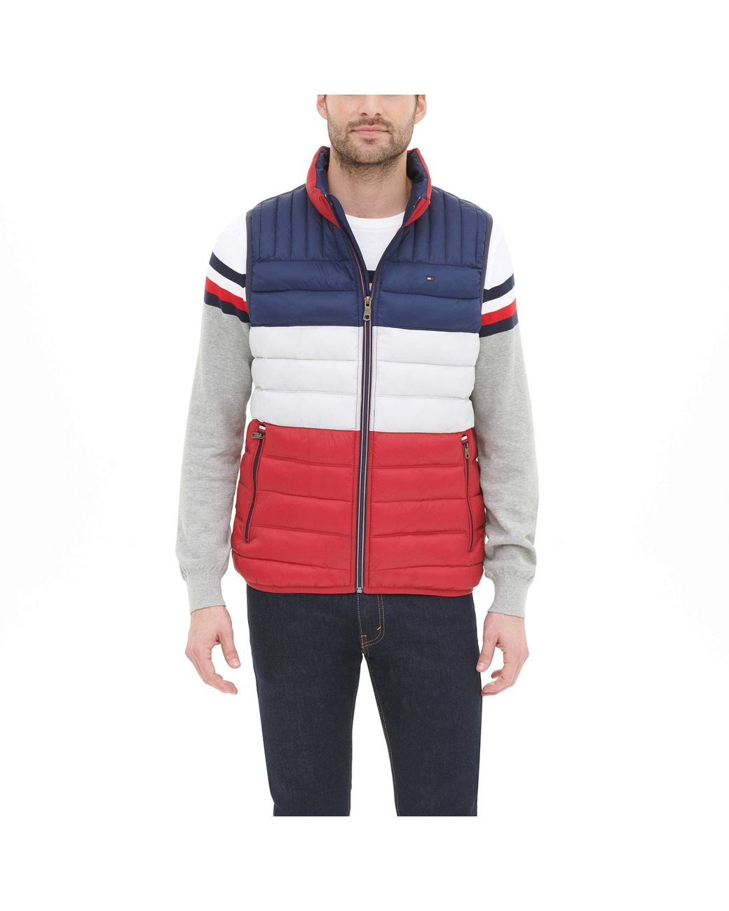 Tommy hilfiger red sale vest