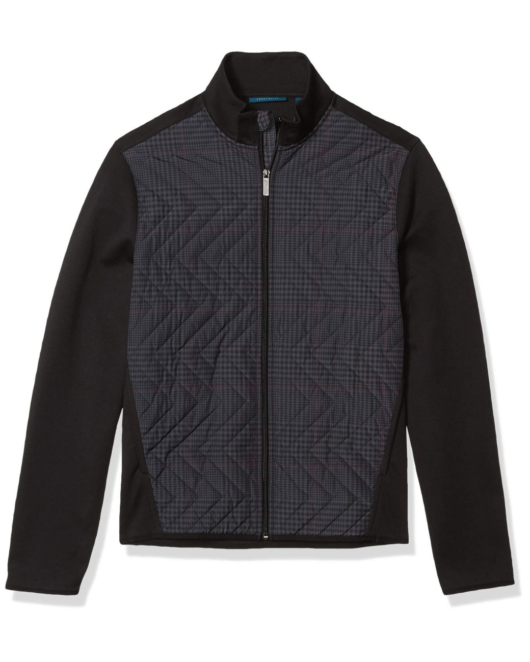 Perry Ellis Synthetic Quilted Nylon Jacket in Black for Men - Lyst