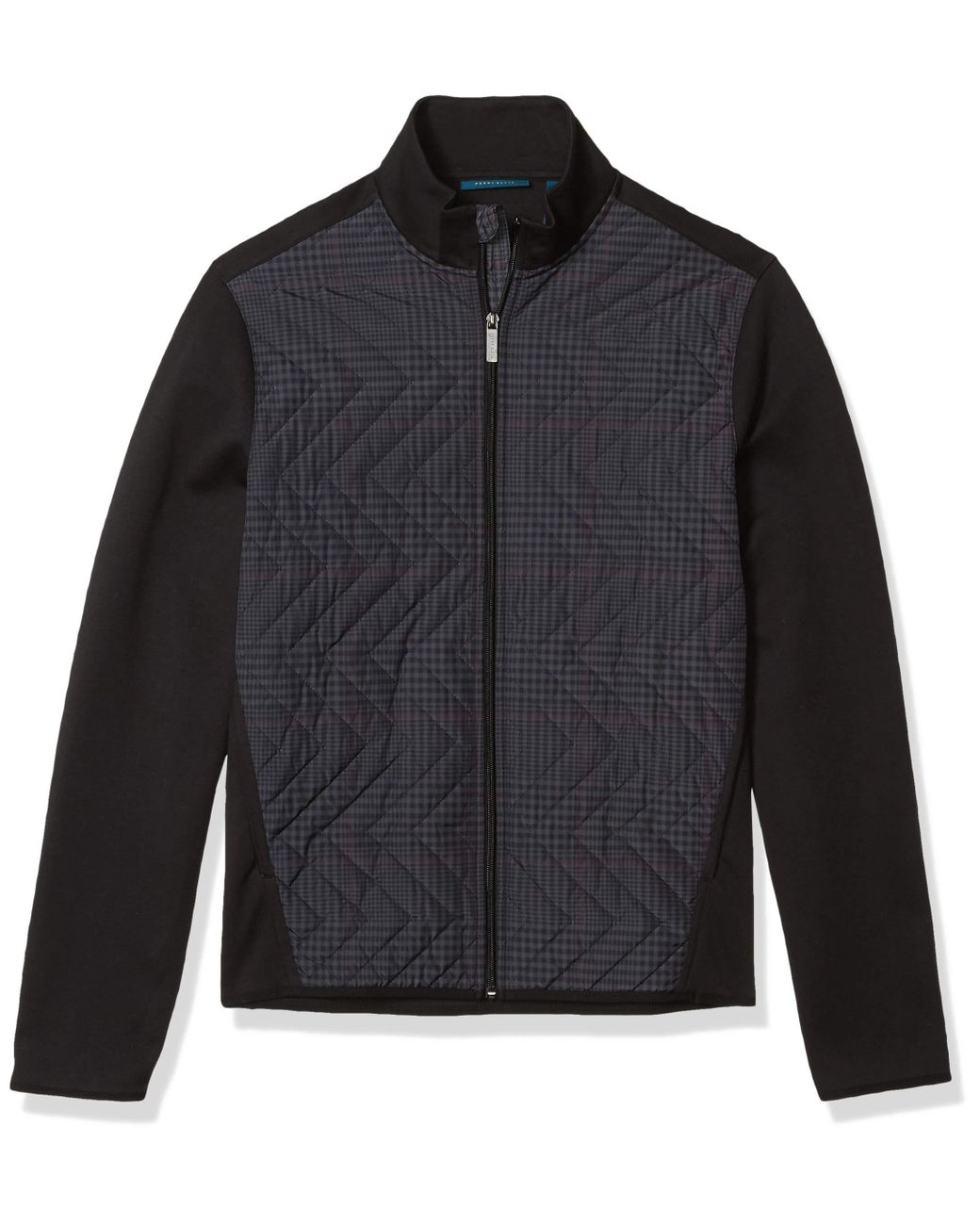 Perry Ellis Synthetic Quilted Nylon Jacket in Black for Men Lyst