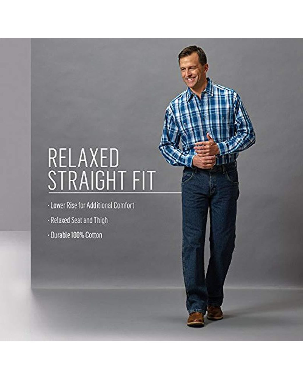 wrangler men's rugged wear relaxed fit jean