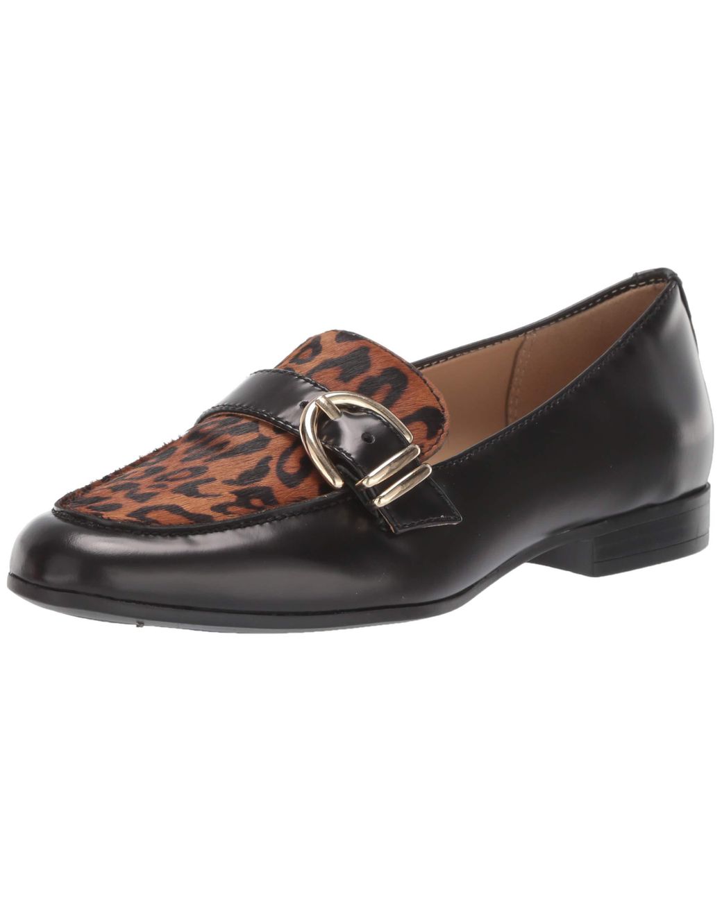 Naturalizer Janie Loafer Flat in Black/Cheetah (Black) - Save 38% - Lyst