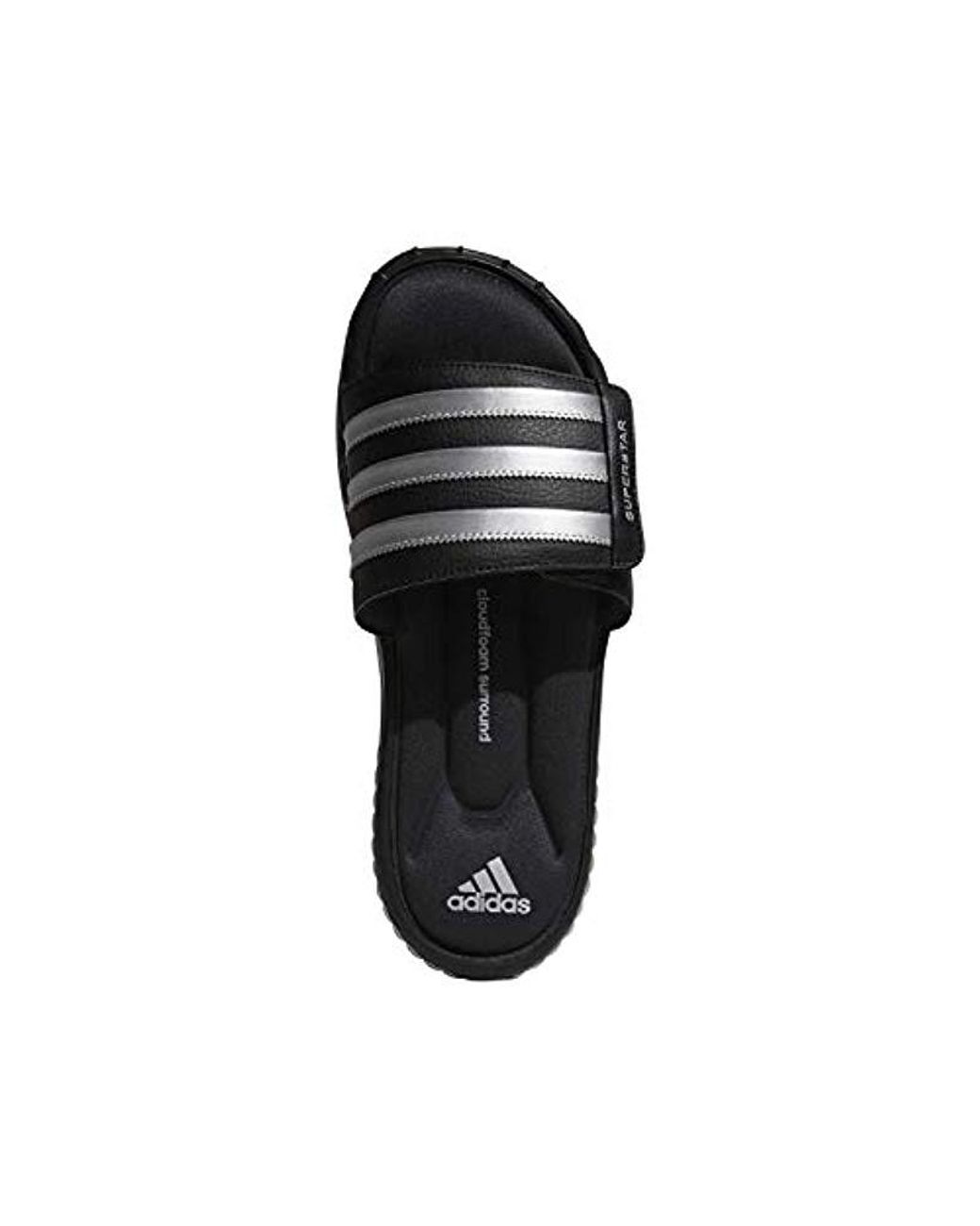 adidas Performance Superstar 3g Slide Sandal in Black for Men | Lyst