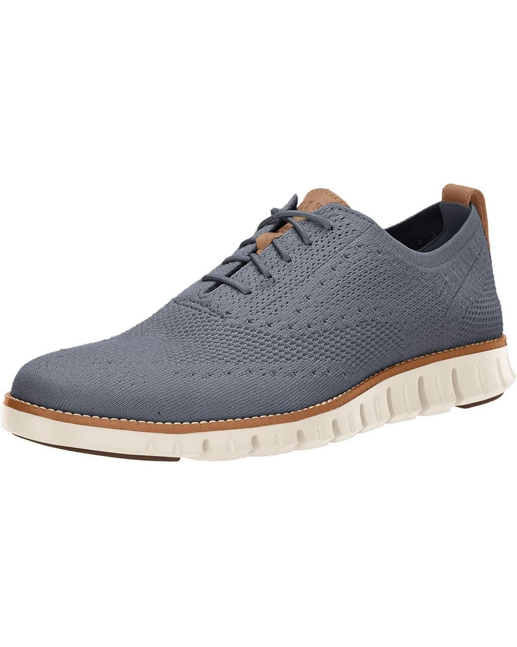 Cole Haan Rubber Zerogrand Stitchlite Oxford in Blue for Men - Lyst