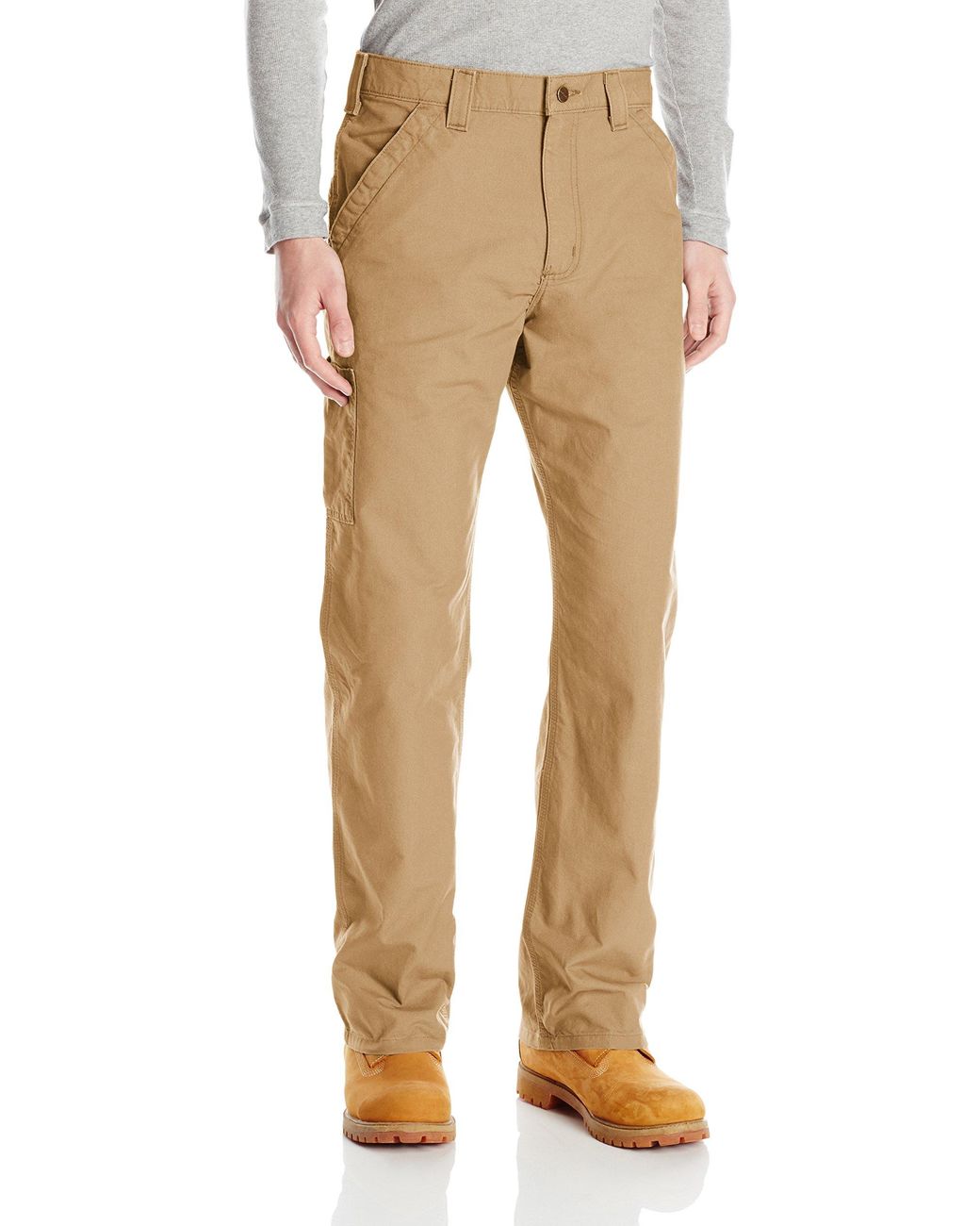 Carhartt Mens Canvas Work Dungaree B151 Dark Khaki 36w X 30l in Natural