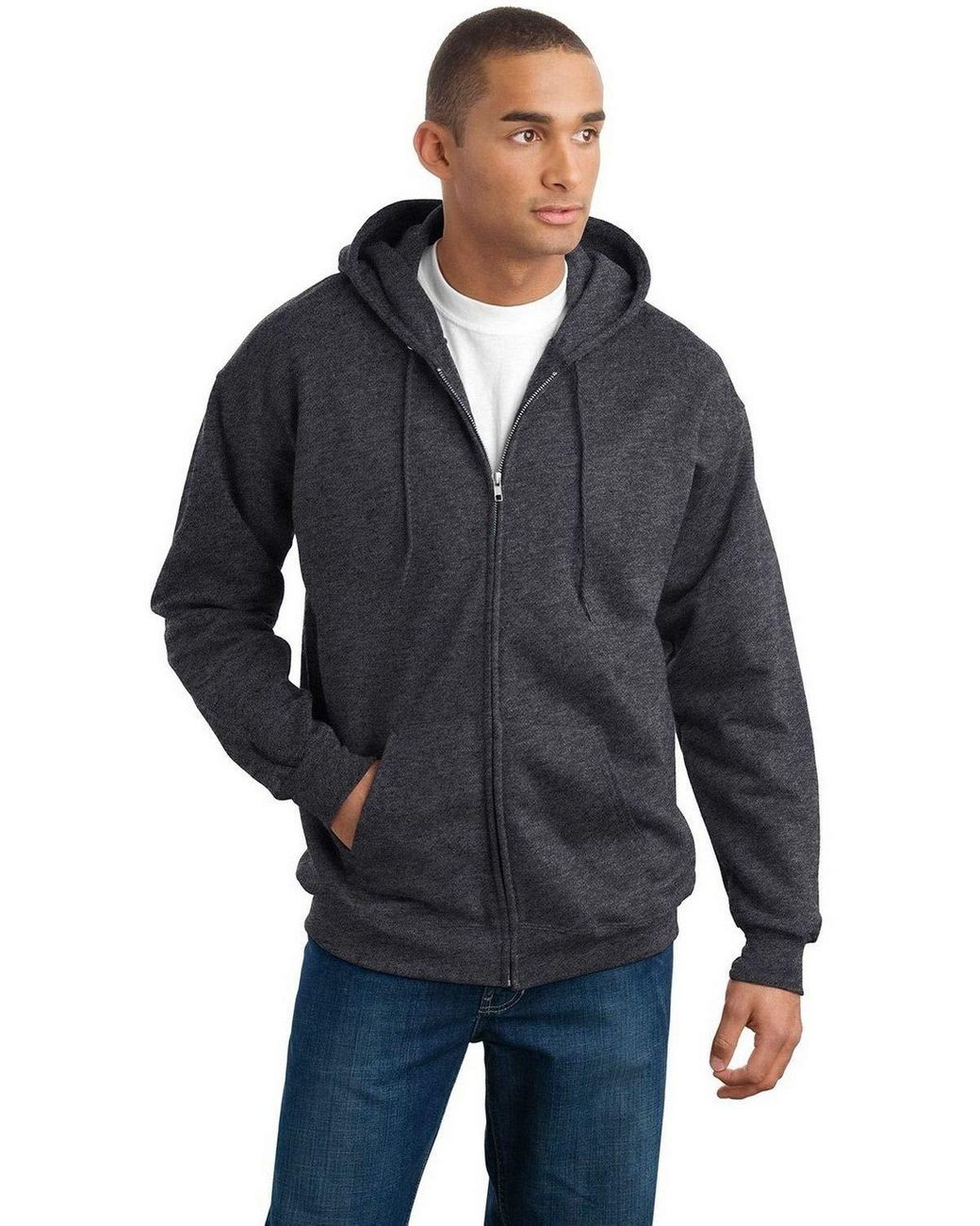 Hanes Full Zip Ultimate Heavyweight Hoodie in Blue for Men Lyst