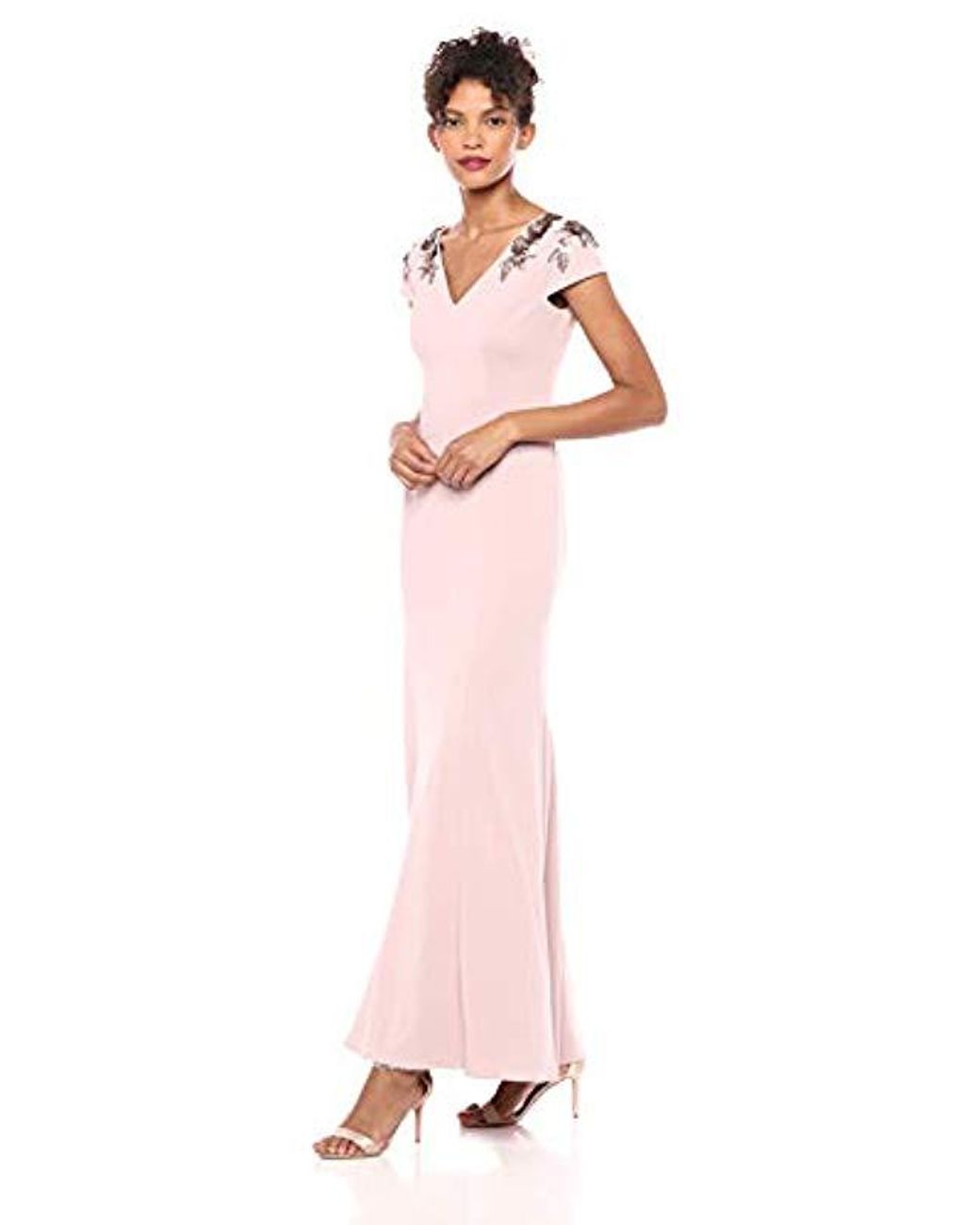 long crepe dress