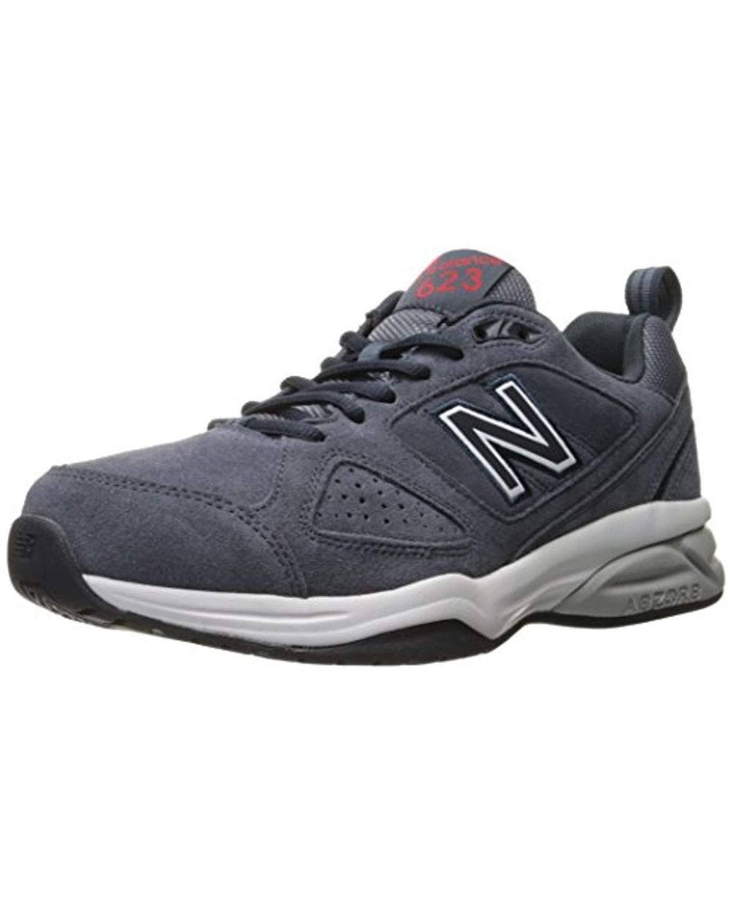New Balance Suede 623 V3 Casual Comfort Cross Trainer in Charcoal (Gray)  for Men | Lyst
