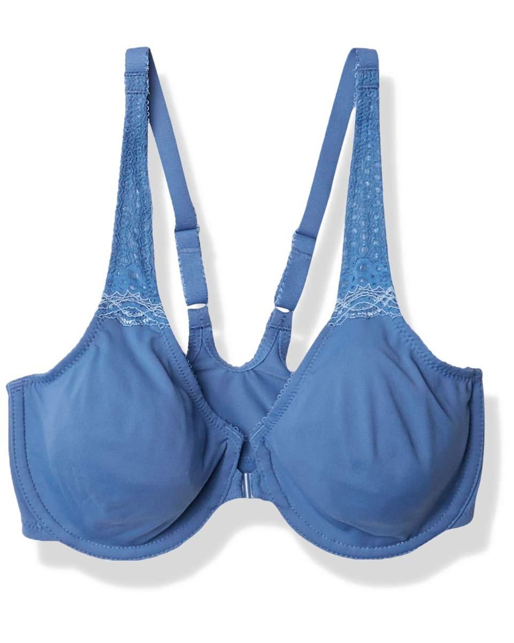Wacoal Cotton Soft Embrace Front Close Bra in Blue Lyst