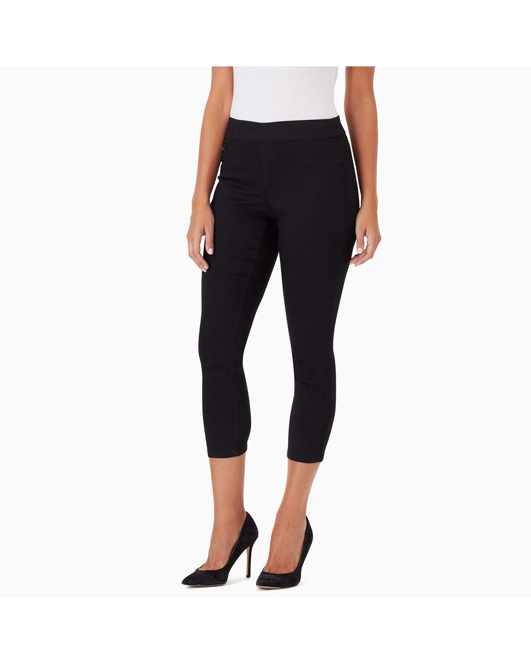 Denim Heidi Sleek Pull On Crop Legging 