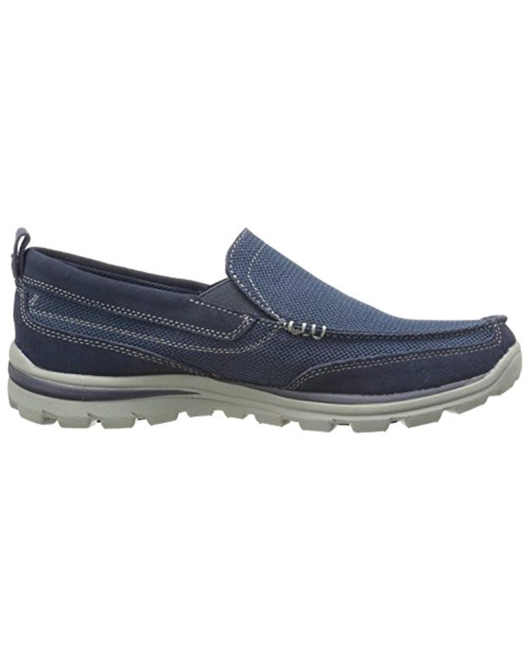 Skechers Navy 'superior Milford' Slip On Shoes in Blue for Men | Lyst