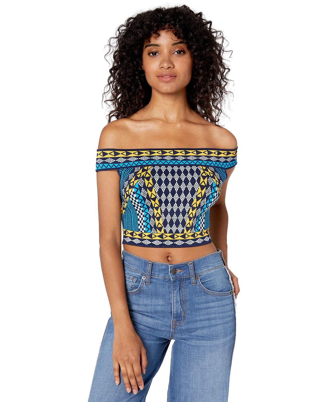 bcbg off the shoulder top