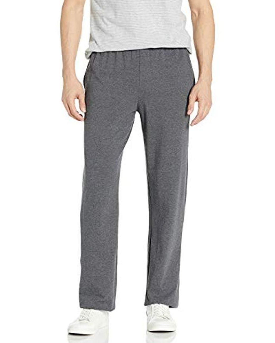 Hanes Jersey Pant in Charcoal Heather (Gray) for Men - Lyst
