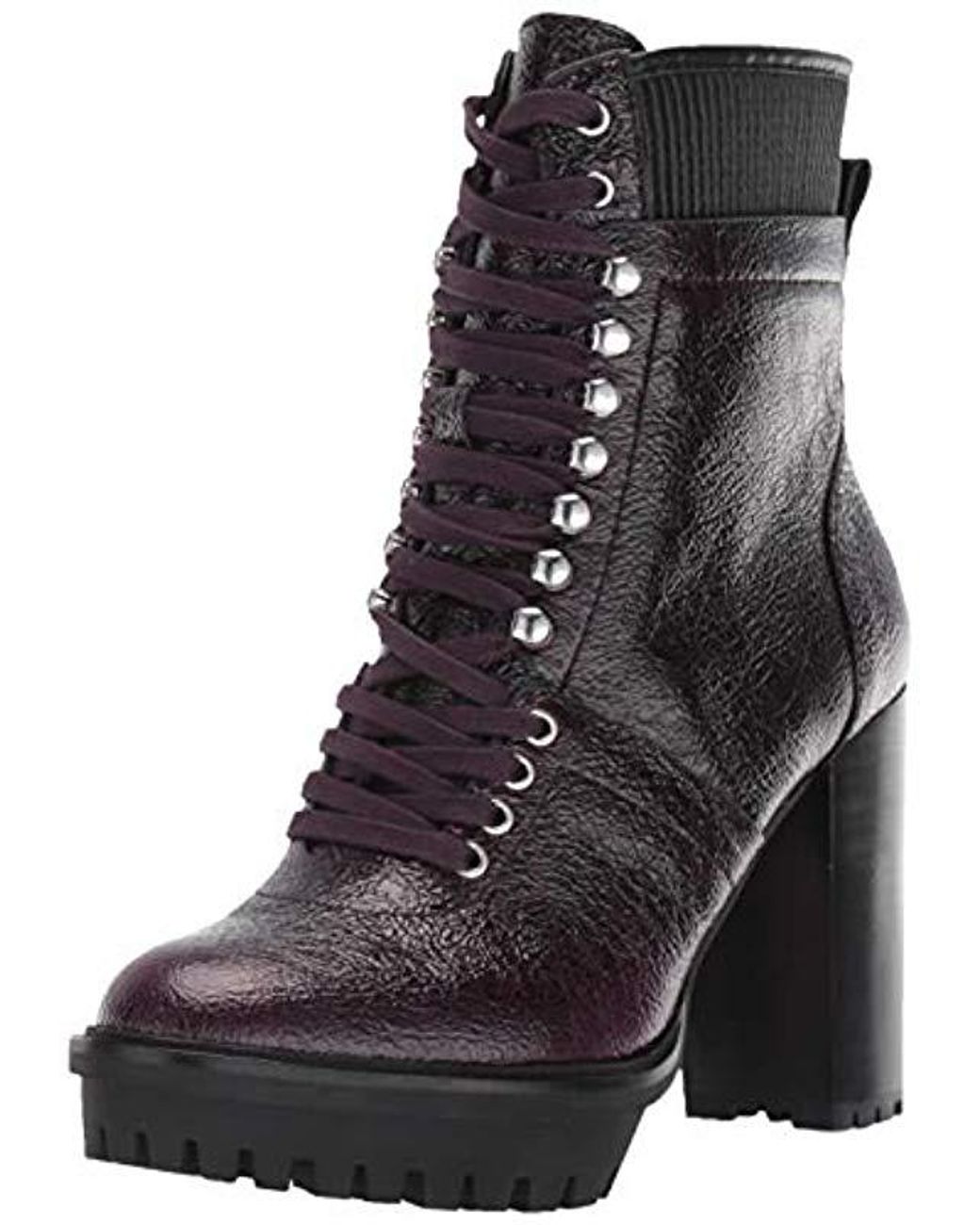 vince camuto black lace up boots