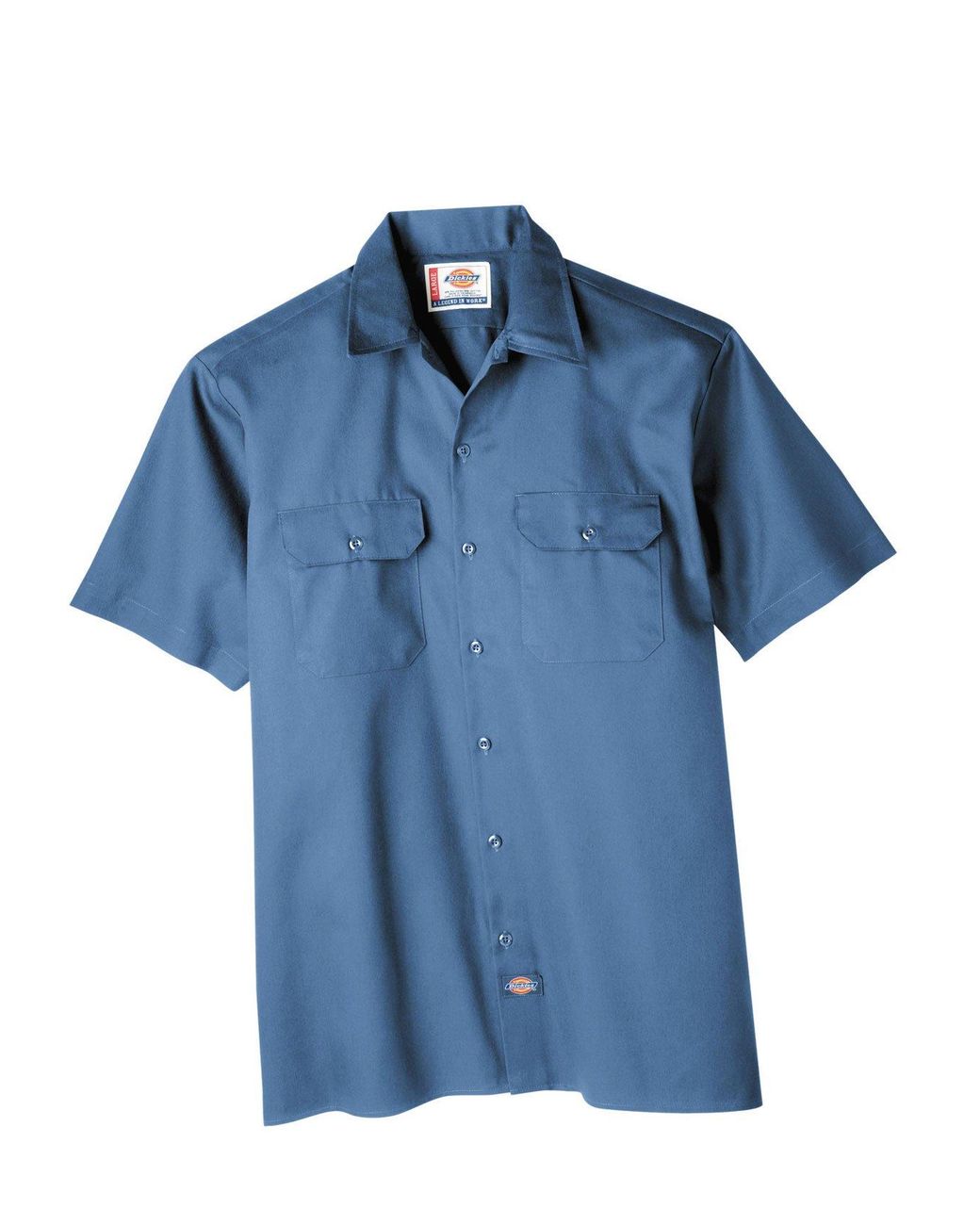 Dickies Synthetic Short-sleeve Work Shirt in Light Blue (Blue) for Men ...