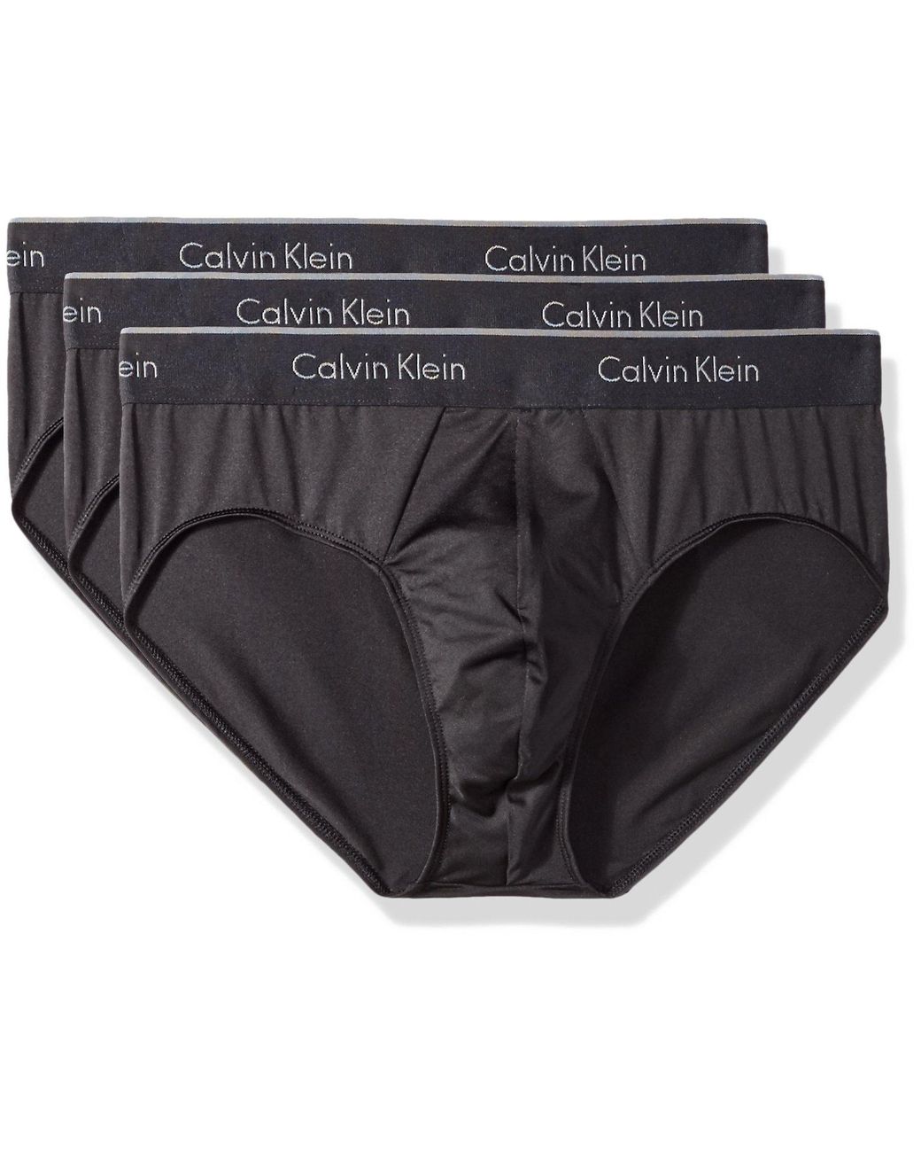 Calvin Klein Microfiber Stretch Multipack Briefs in Black for Men