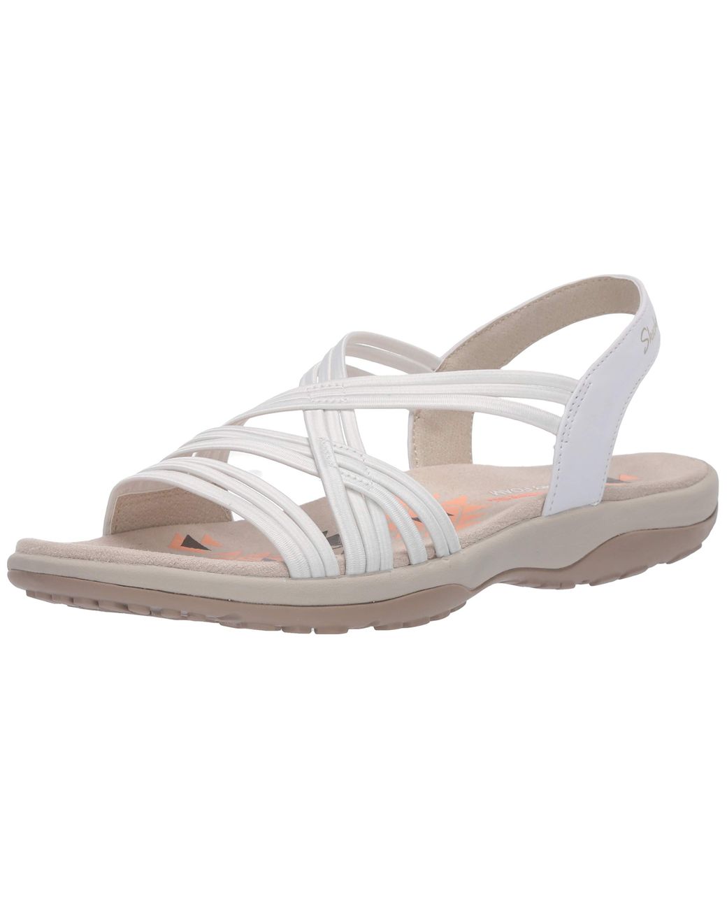 Skechers Womens P000598409 Multi Strap Sandal White - Lyst