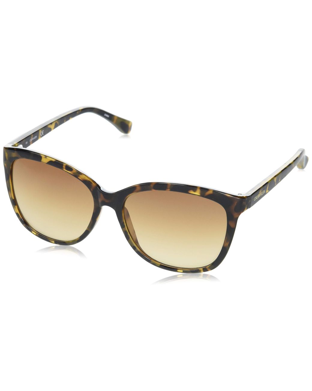Calvin Klein Ck19542s Rectangular Sunglasses in Tortoise/Brown (Brown