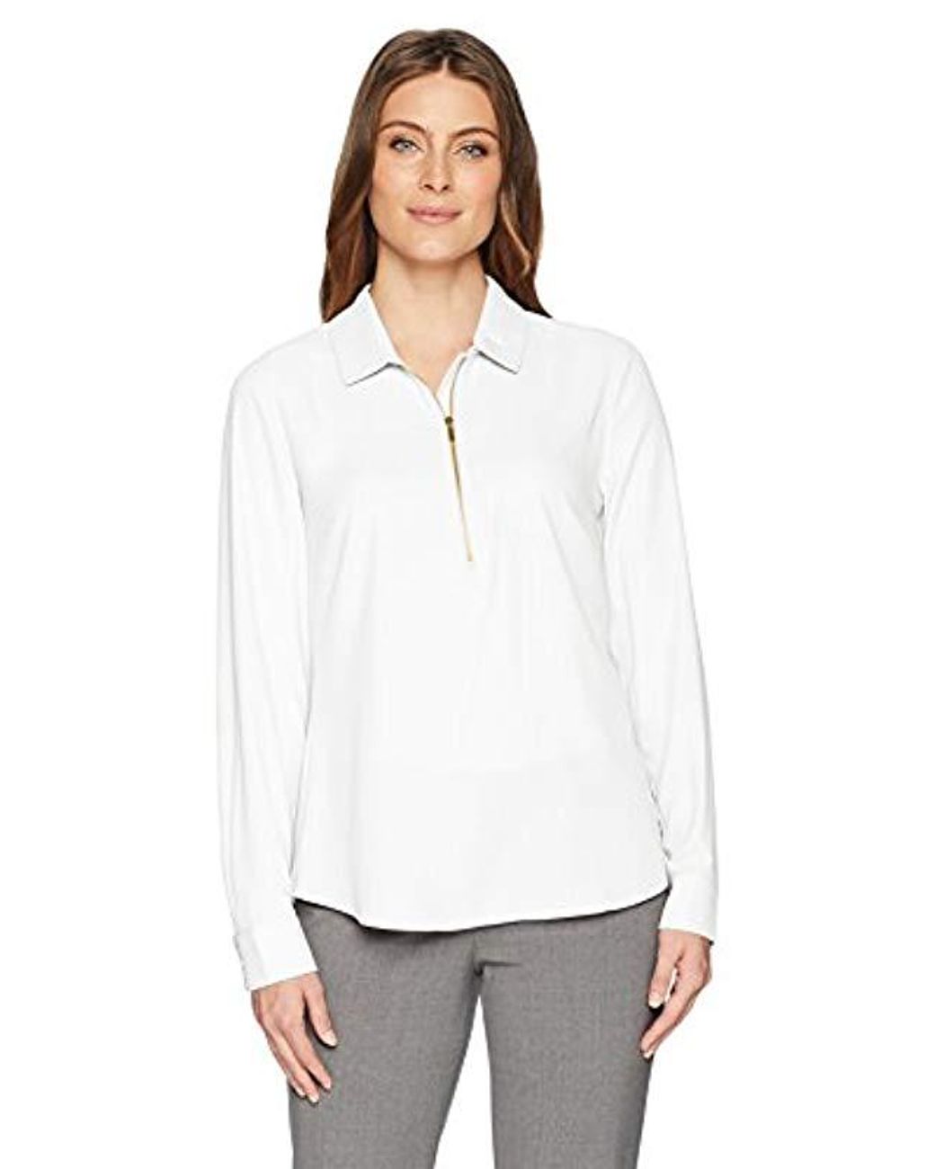white popover shirt womens
