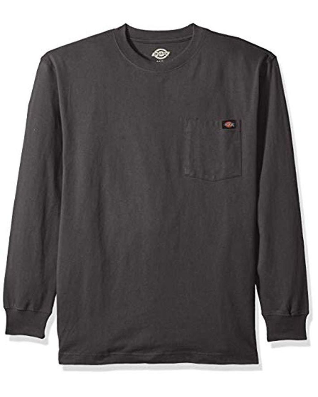 Dickies Cotton Long Sleeve Heavyweight Crew Neck in Charcoal (Gray) for ...