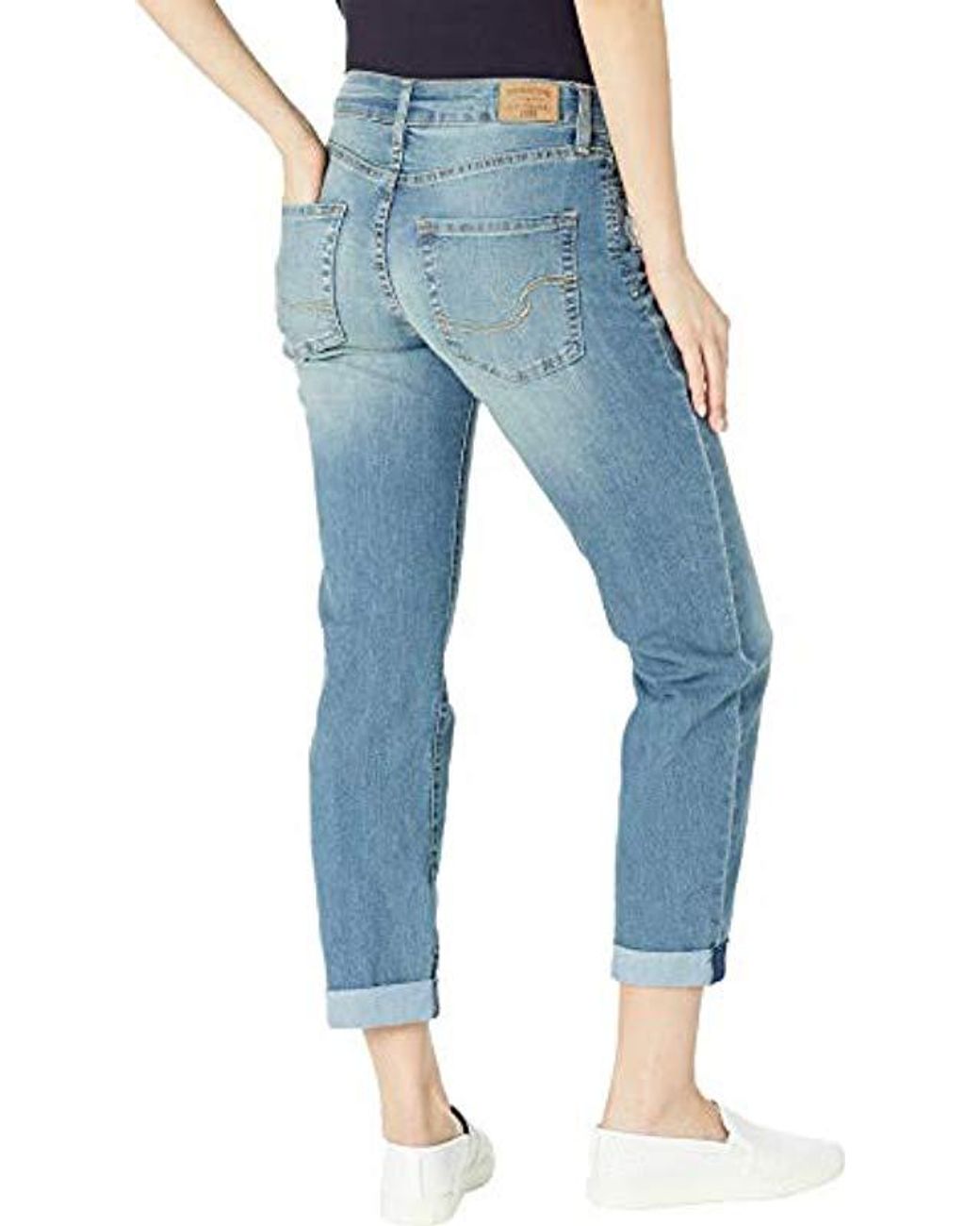 Signature by Levi Strauss & Co. Gold Label Mid-rise Slim Boyfriend Jeans  Rumi 20 25 in Blue | Lyst