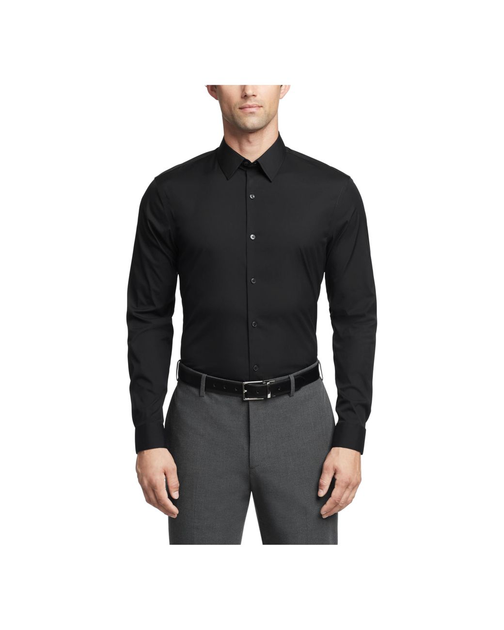 Calvin Klein X-slim Fit Hidden Button Down Collar Dress Shirt | Men's |  Moores Clothing