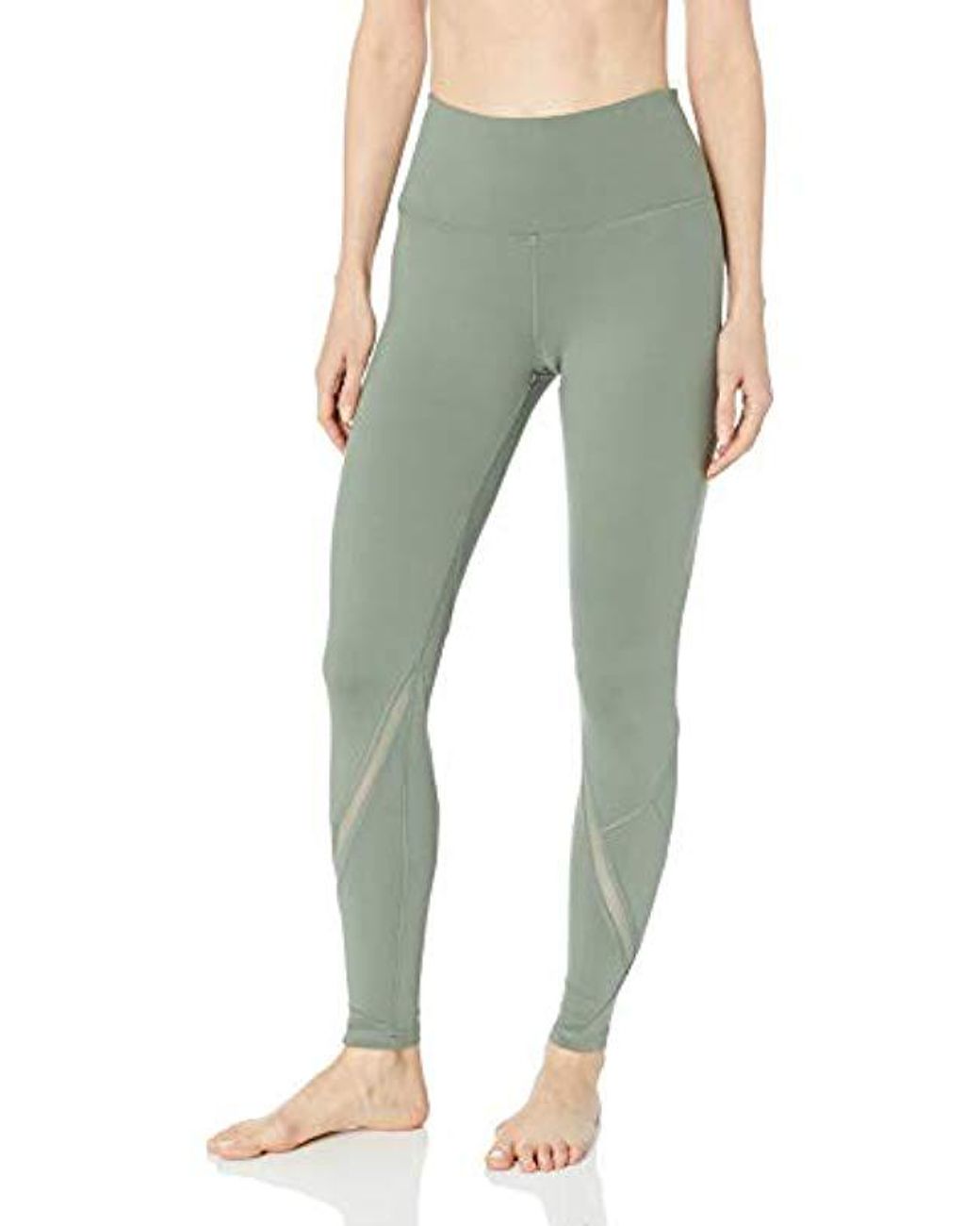 Danskin High Waisted Ankle Legging With Mesh Inserts in Agave Green (Green) Lyst