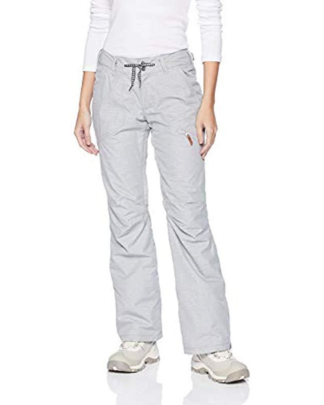 Roxy Nadia 10k Snow Pants (warm Heather Grey) Casual Pants in Gray - Save 70% - Lyst