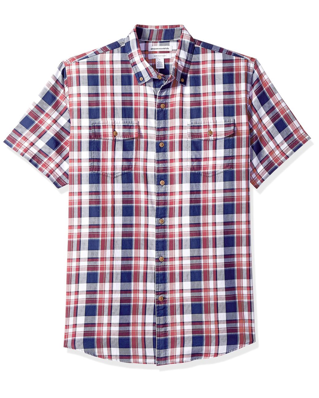Amazon Essentials Regular-fit Short-sleeve Two-pocket Twill Shirt in ...