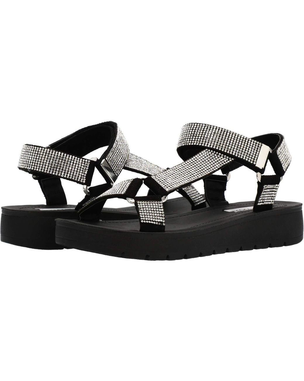 steve madden women's henley rhinestone sport sandals