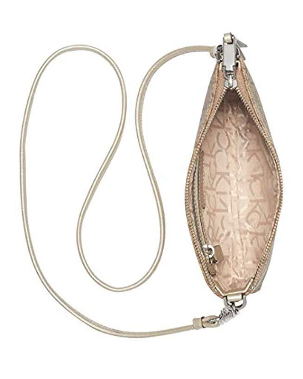 Calvin Klein Hayden mini crossbody bag white, chain, small purse