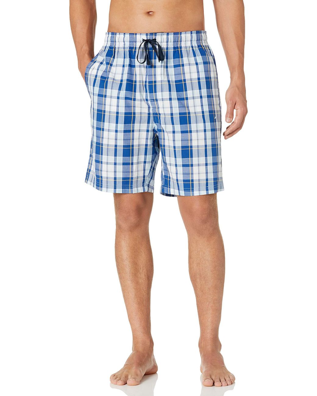 Nautica Soft Woven 100% Cotton Elastic Waistband Sleep Pajama Shorts in ...