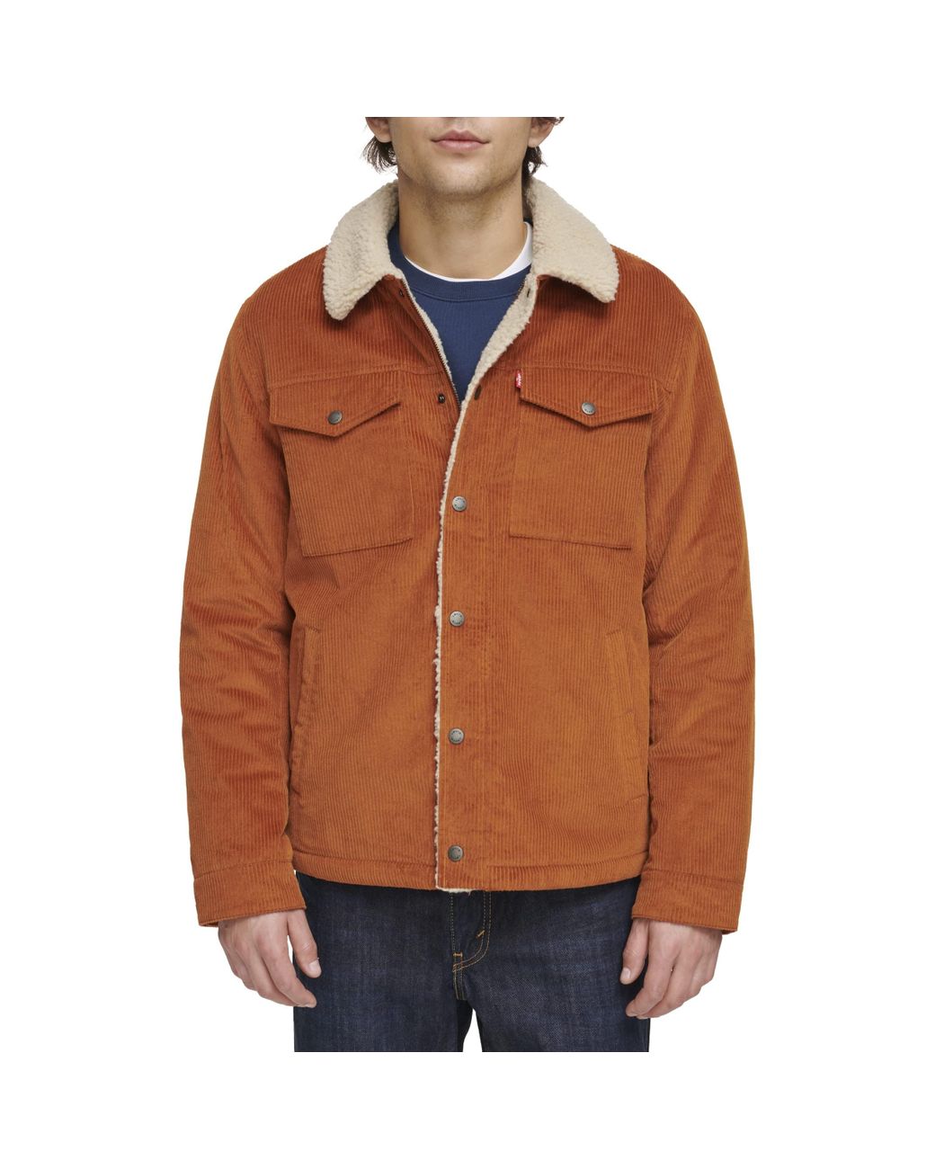 Levi's Corduroy Sherpa Trucker Jacket in Brown for Men Lyst UK