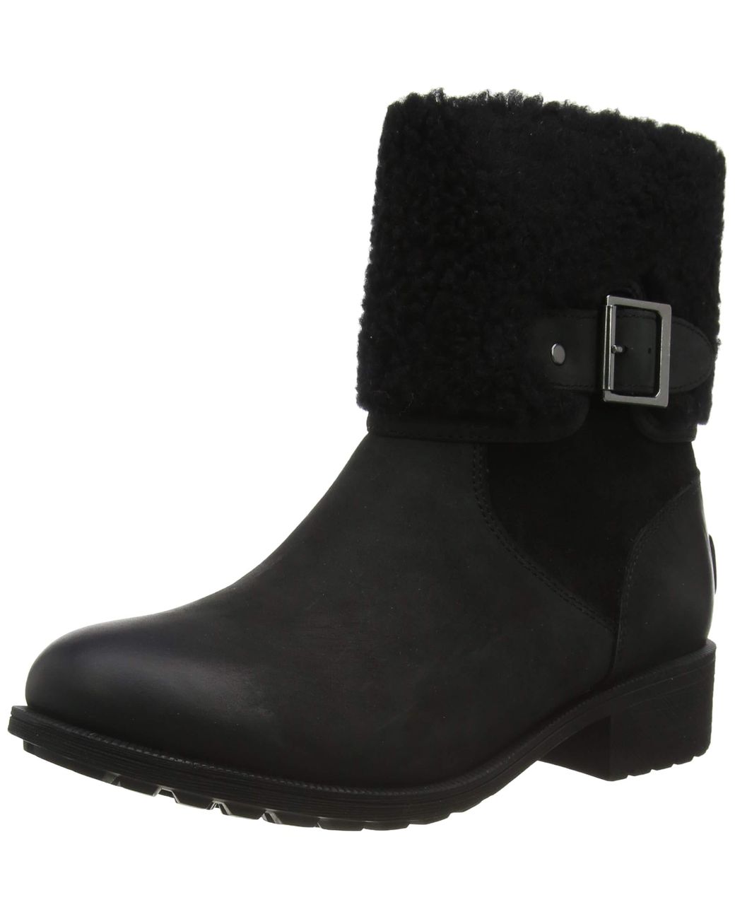 UGG Leather Elings Boot in Black/Black (Black) - Lyst