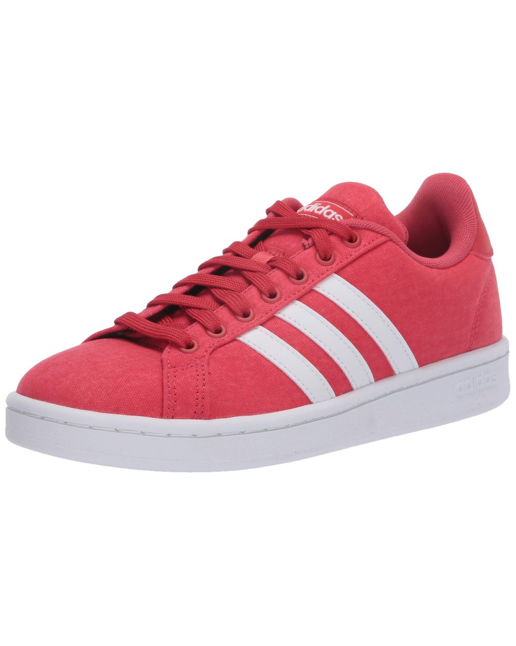 adidas Leather Grand Court Sneaker in Red - Save 38% - Lyst adidas Leather Grand Court Sneaker in Red - Save 38% - Lyst
