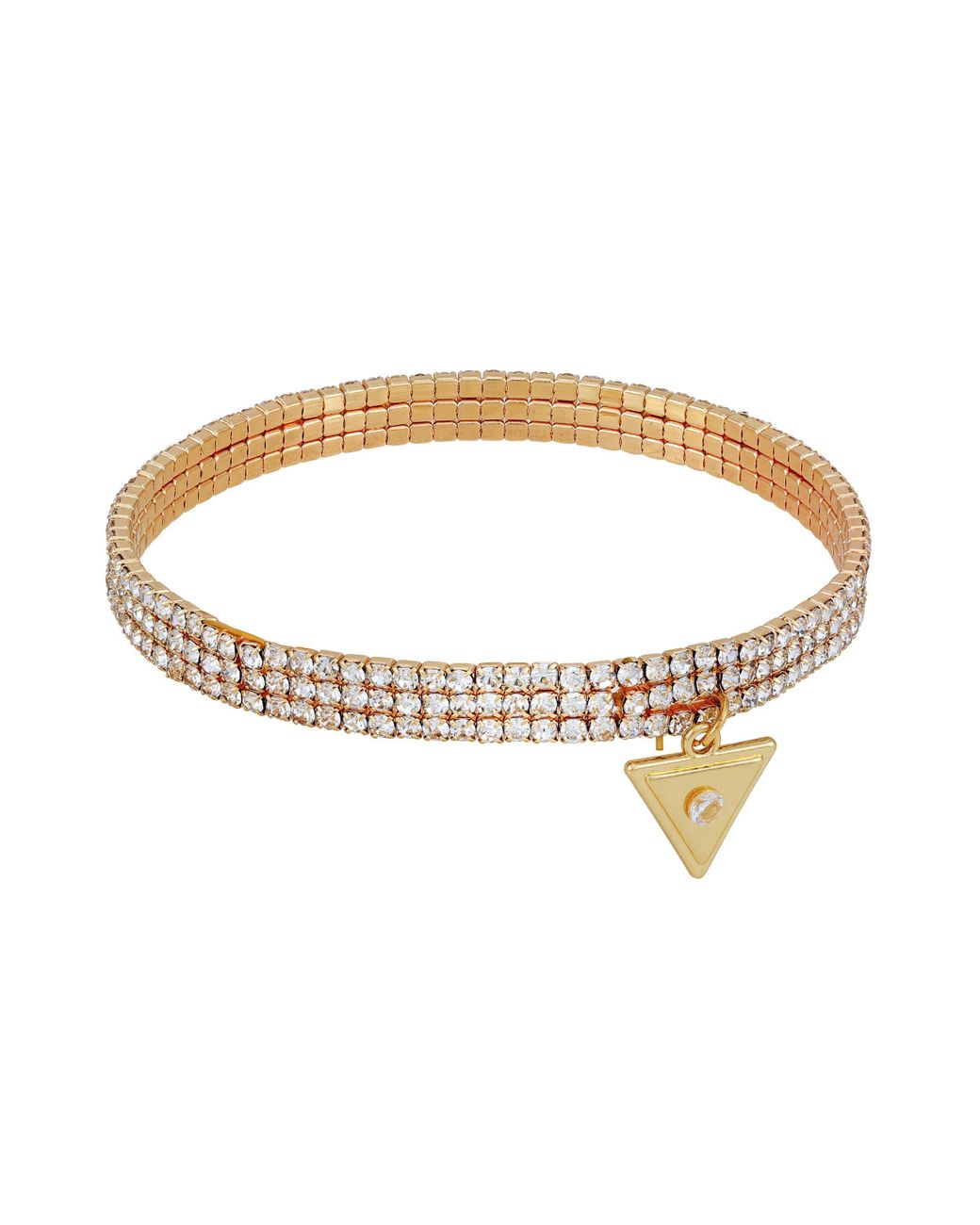 Bracelet élastique en strass doré pour femme Guess en coloris Métallisé |  Lyst