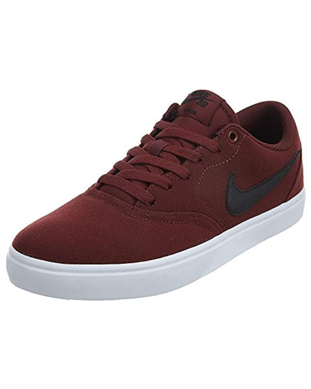 Nike Sb Check Solarsoft Canvas in Red for Men | Lyst