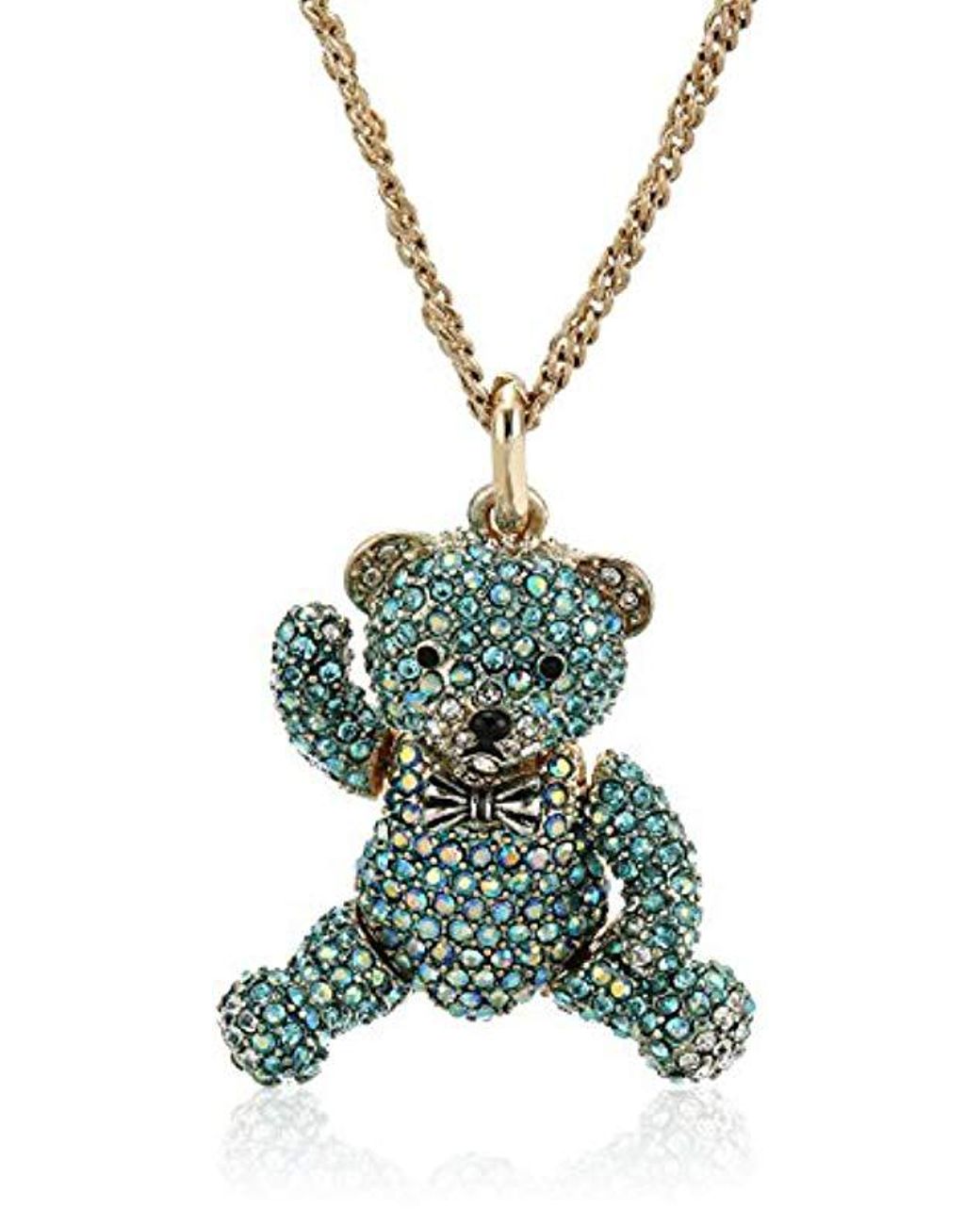 Betsey johnson deals teddy bear necklace