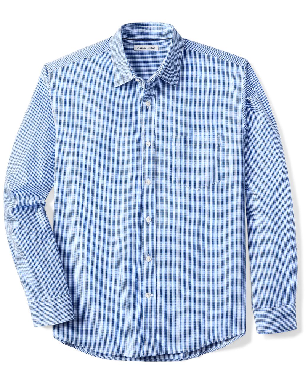 Amazon Essentials Regular-fit Long-sleeve Casual Poplin Shirt in Blue ...