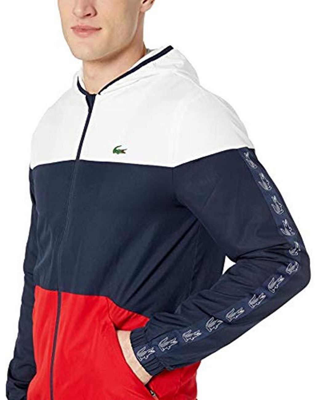 Croc Tape Color Blocked Wind Jacket 