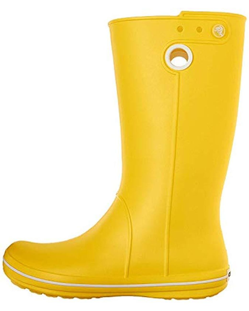 Crocs™ Crocband Jaunt Rain Boots in Yellow | Lyst