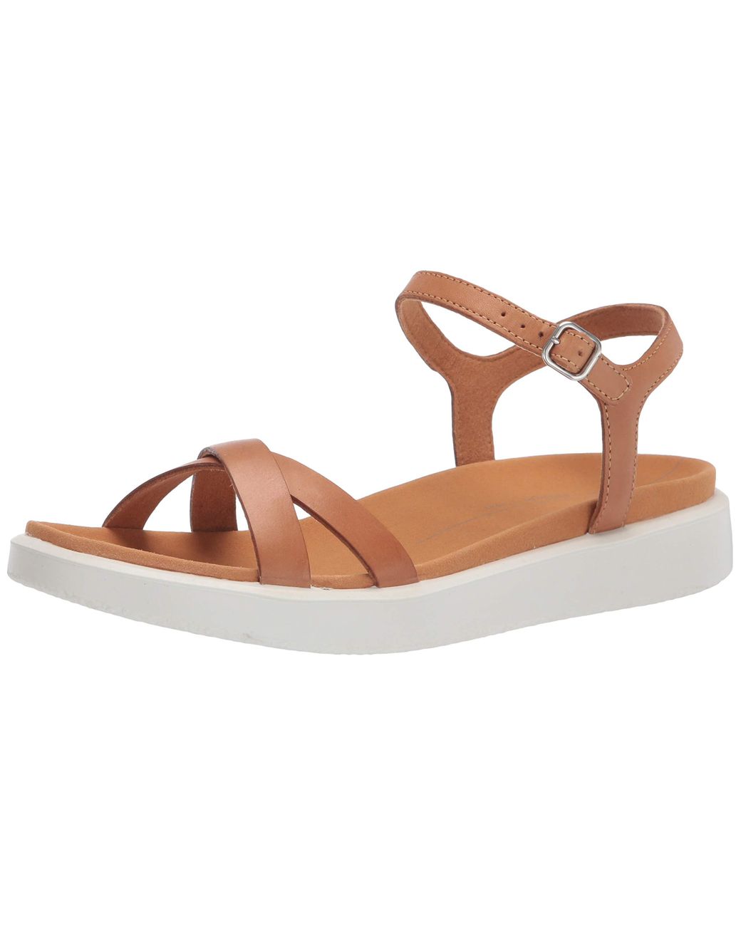 Ecco Yuma Ankle Strap Sandal in Brown Lyst