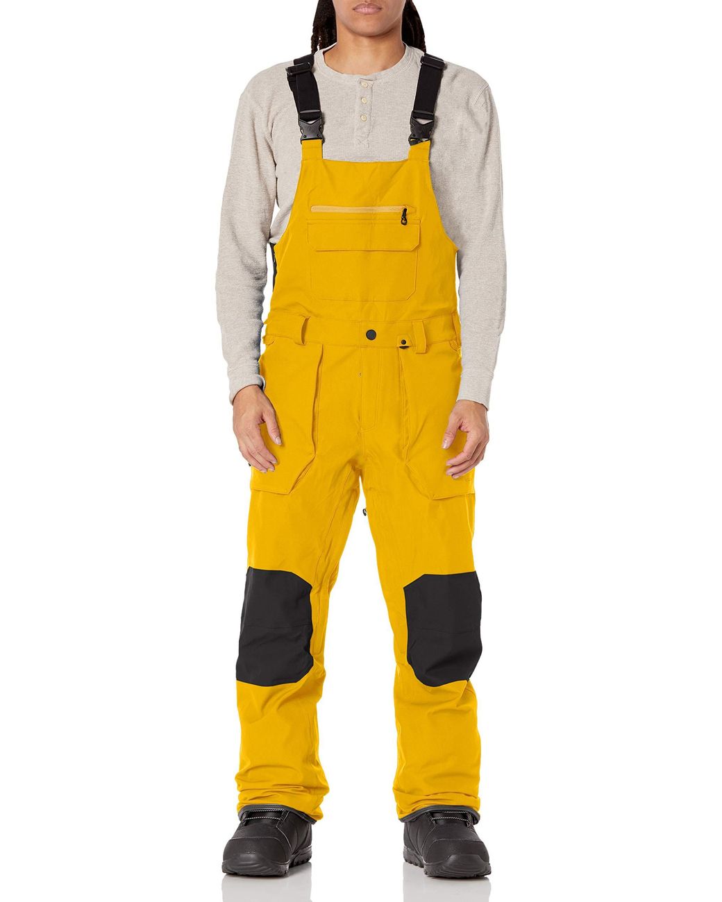 Volcom Roan Bib Overall Snowboard Pant in Yellow for Men | Lyst