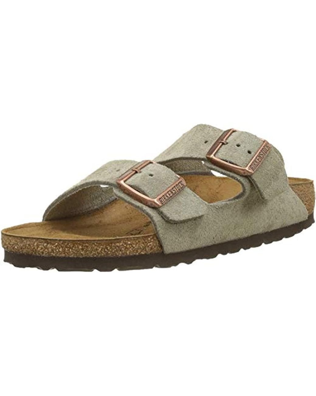 Birkenstock Suede Arizona Taupe Unisex Slide Size 36m in Black Suede (Natural) - Save 36% - Lyst
