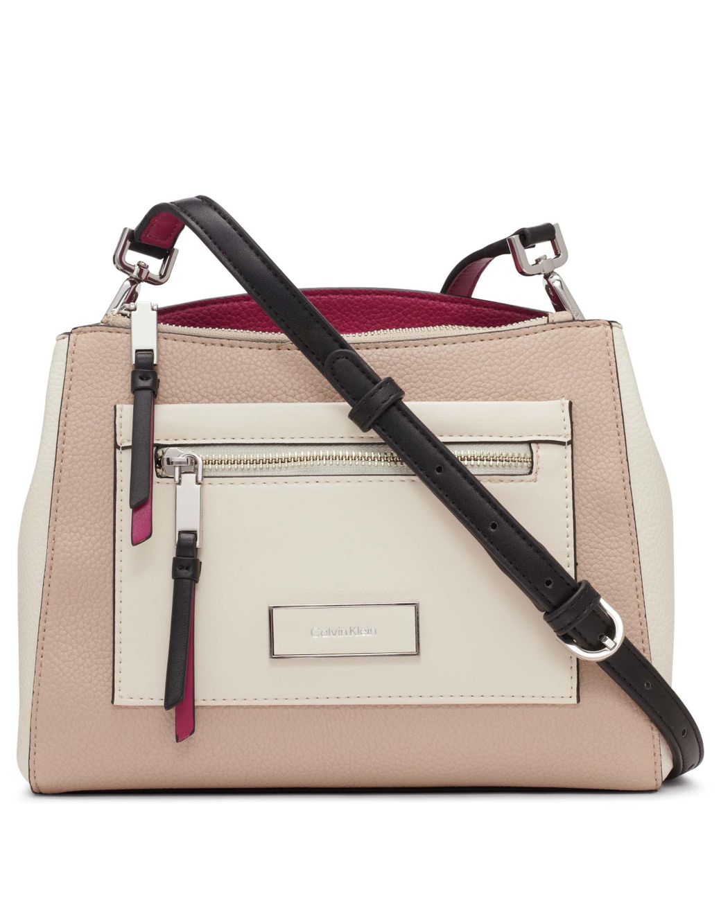Calvin Klein Hadley Triple Compartment Crossbody in Pink Lyst