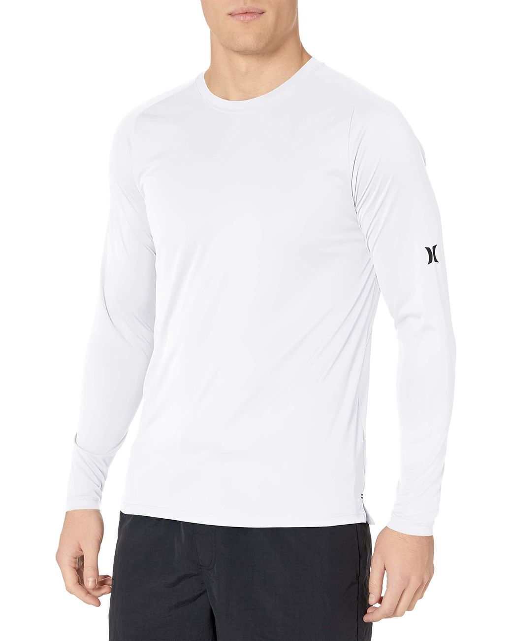 Hurley Nike Dri-fit Long Sleeve Sun Protection +50 Upf Rashguard in White  for Men | Lyst