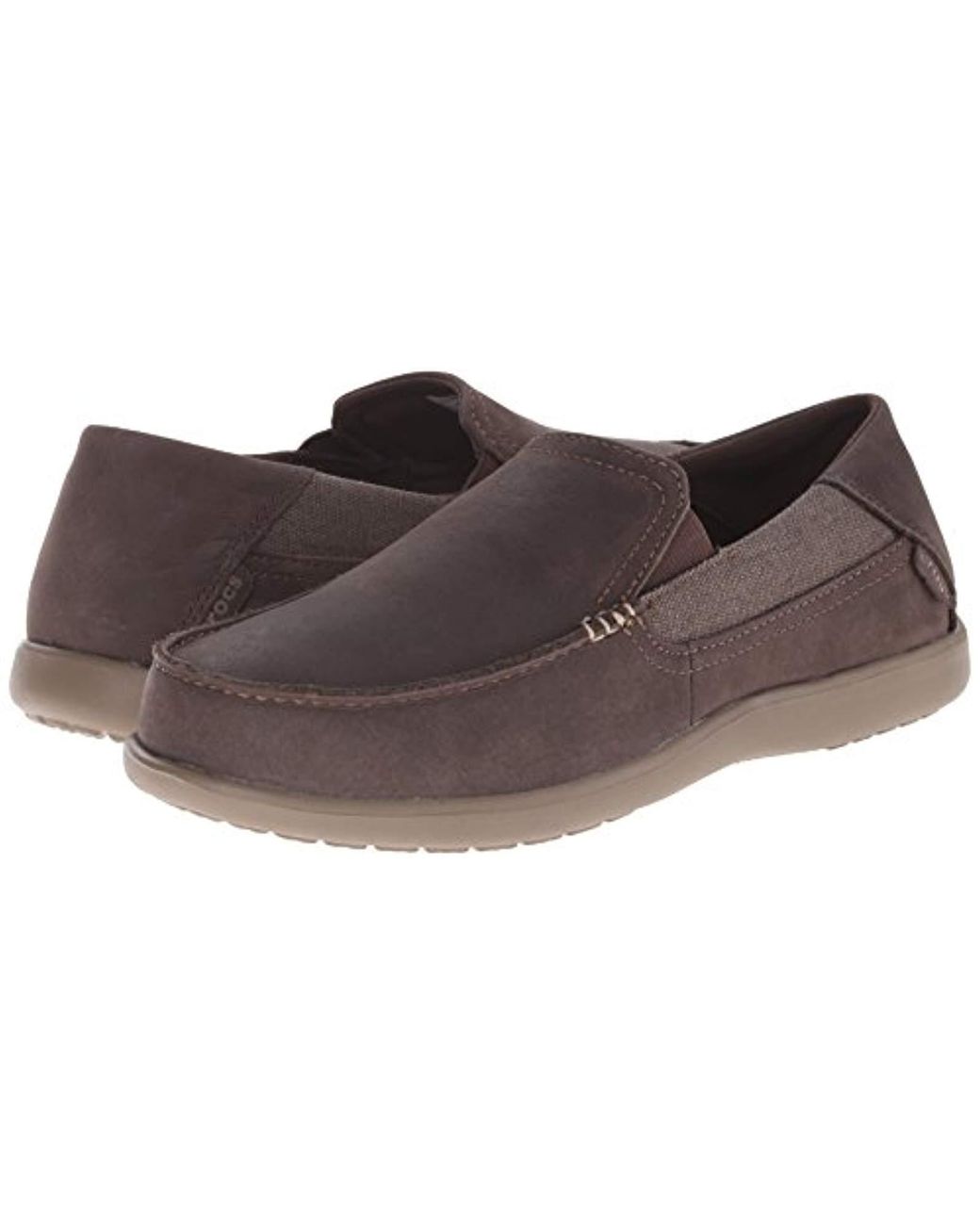 Crocs™ Santa Cruz 2 Luxe Leather Loafer in Brown for Men | Lyst