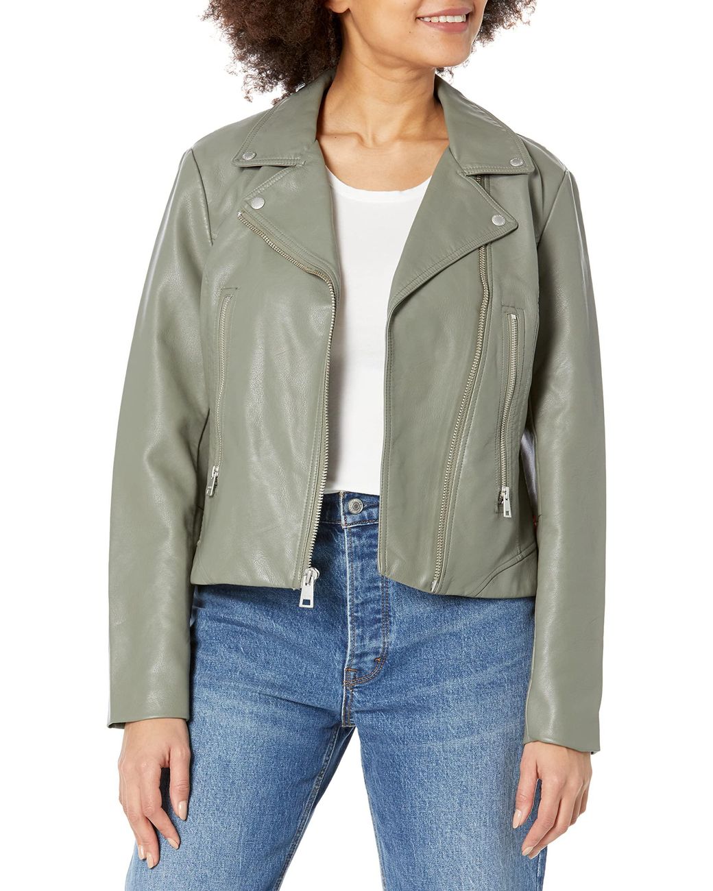 Levis faux top leather moto jacket