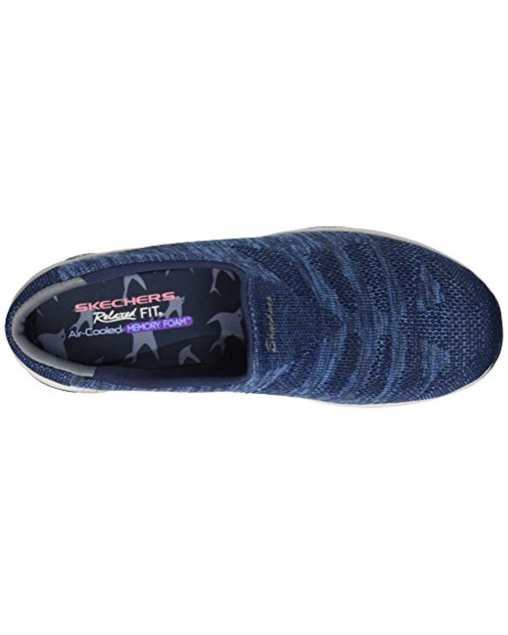 Skechers Commute knitastic engineered Knit Open Back Mule in Blue