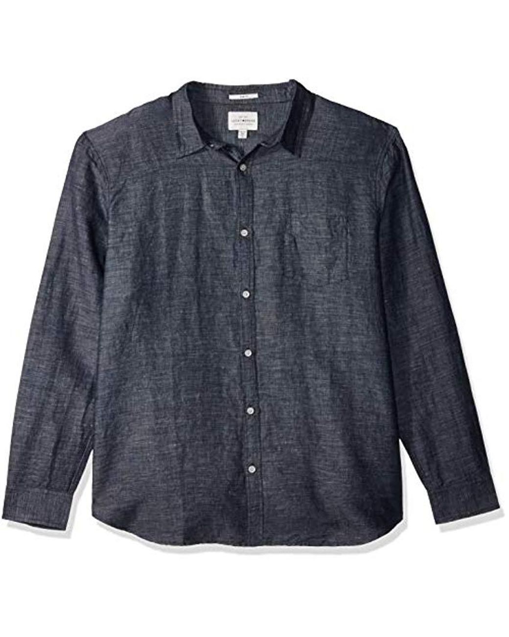 Lucky Brand Mens Ballona Shirt in Burgundy