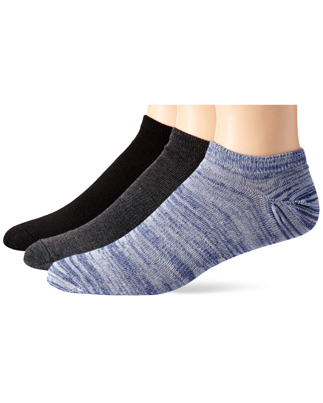 Hanes No Show Socks in Blue for Men Lyst